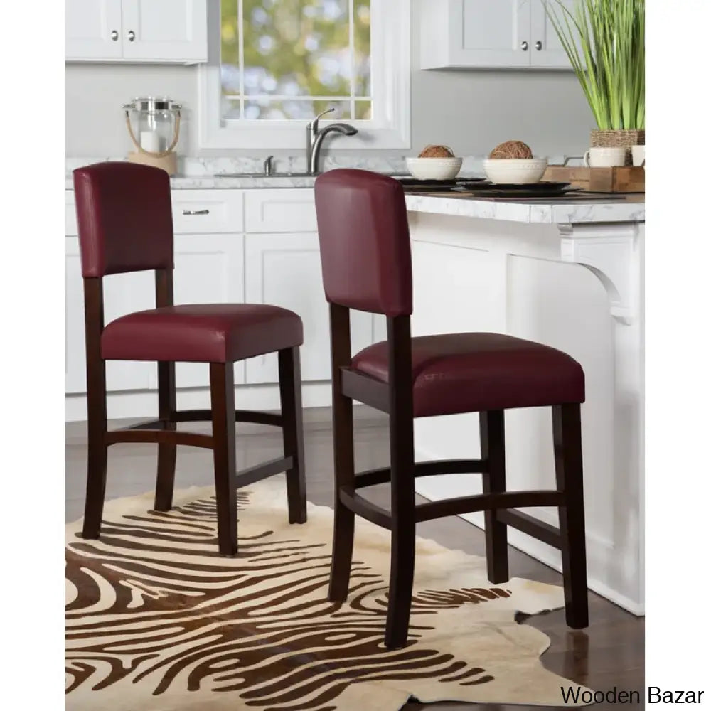 Caldwello Swivel Upholstered Counter And Bar Stool