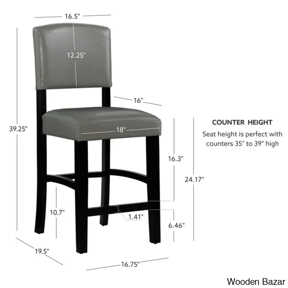 Caldwello Swivel Upholstered Counter And Bar Stool