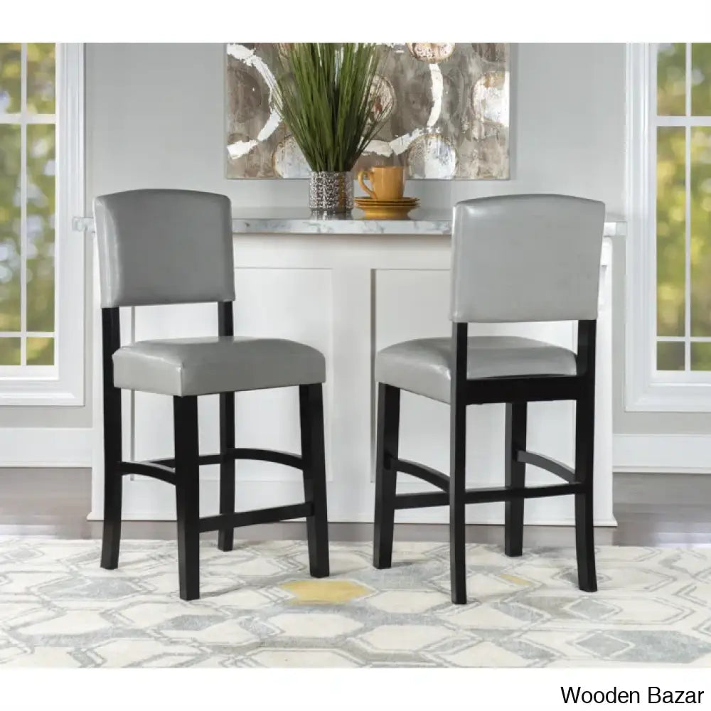 Caldwello Swivel Upholstered Counter And Bar Stool Dove Gray / (30’’ Seat Height)