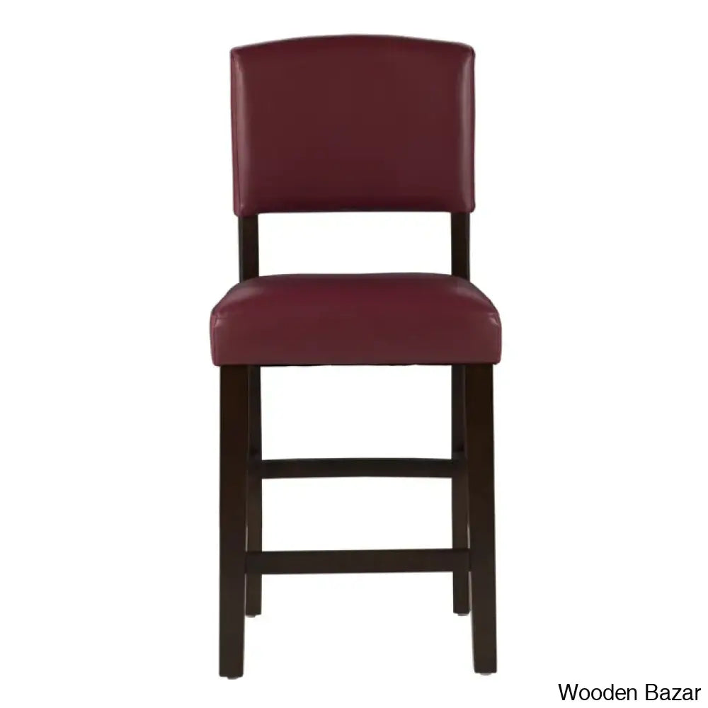 Caldwello Swivel Upholstered Counter And Bar Stool Red / (30’’ Seat Height)