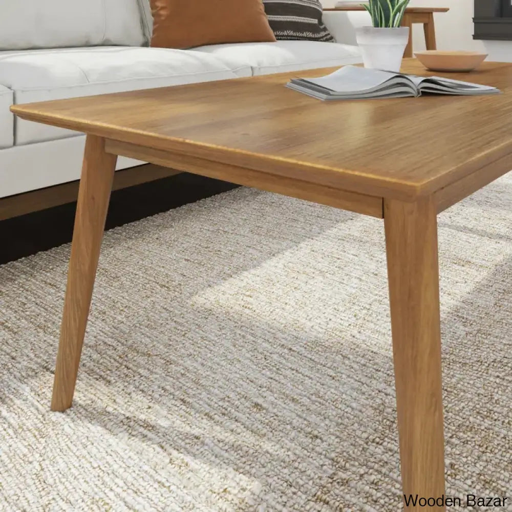 Cantonei Solid Wood Single Coffee And Center Table