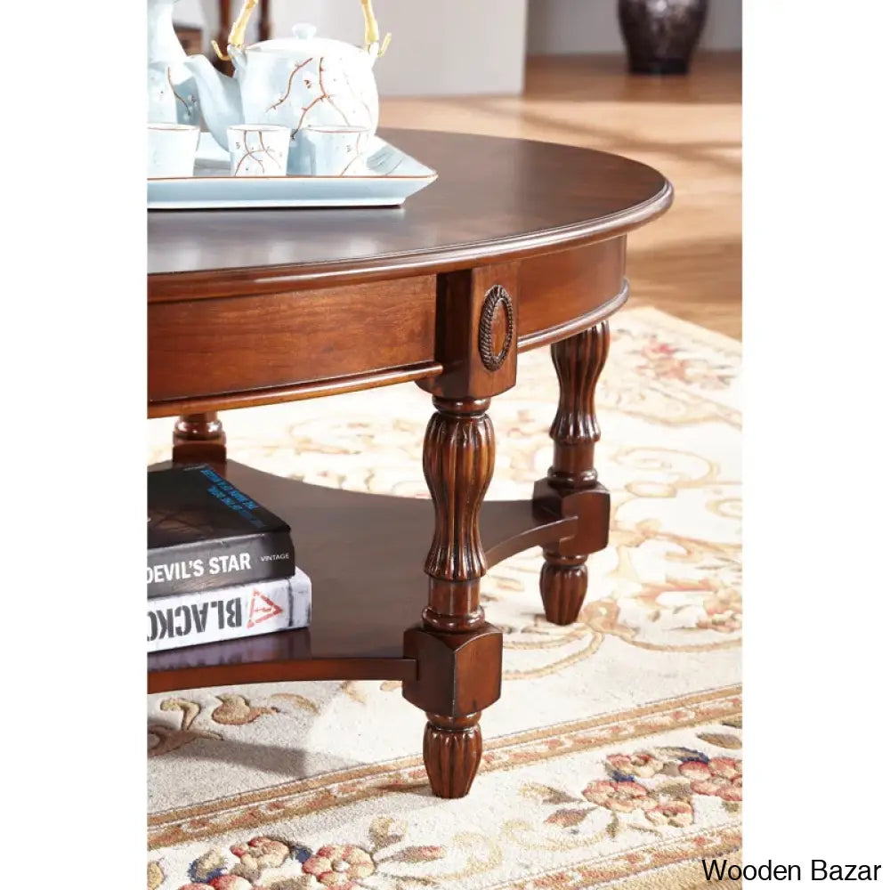 Cantrall Solid Wood Coffee And Center Table