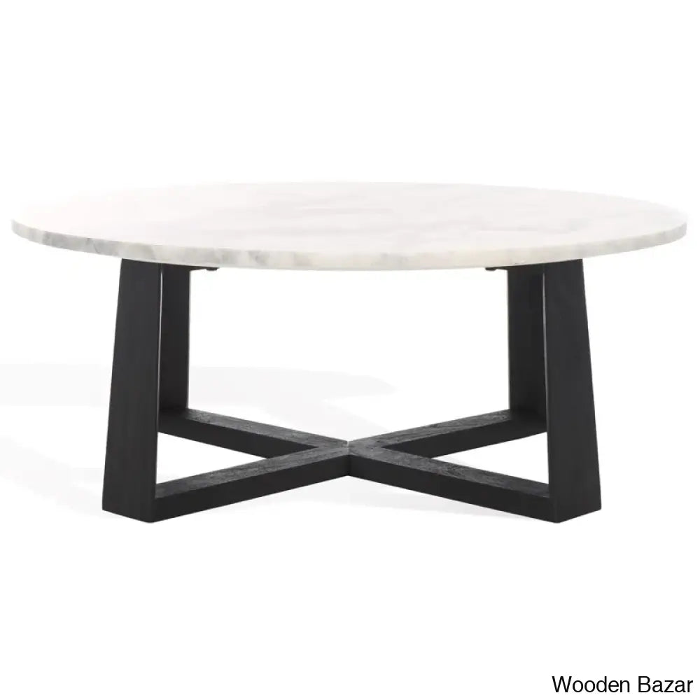 Cardelo Marble Top Coffee And Center Table