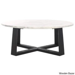 Cardelo Marble Top Coffee And Center Table