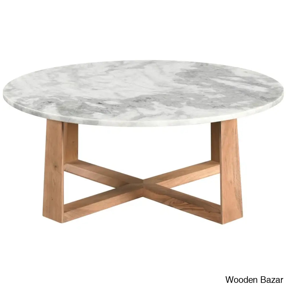 Cardelo Marble Top Coffee And Center Table