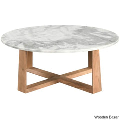 Cardelo Marble Top Coffee And Center Table