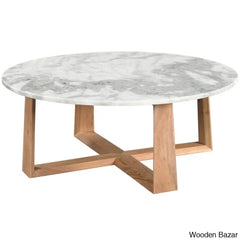 Cardelo Marble Top Coffee And Center Table