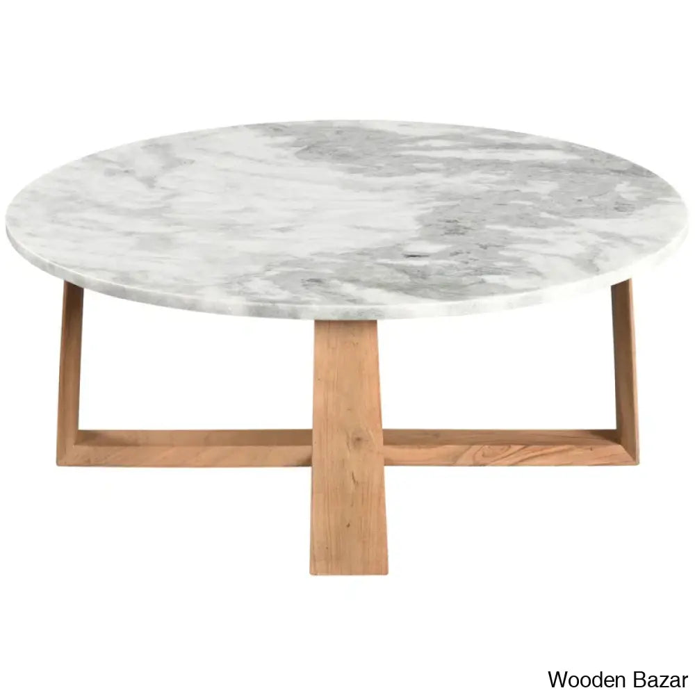 Cardelo Marble Top Coffee And Center Table