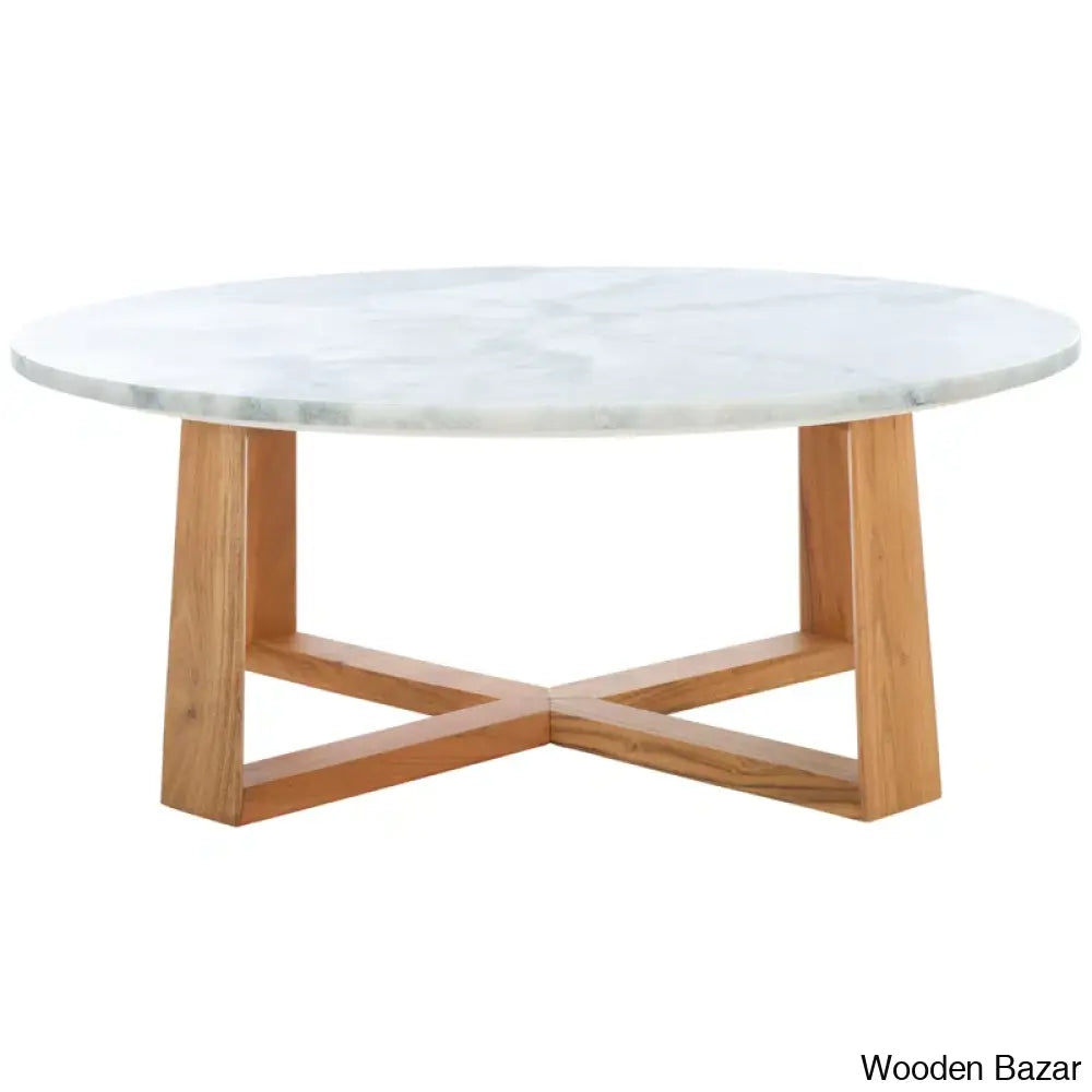 Cardelo Marble Top Coffee And Center Table