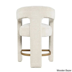 Carlinez Modern Upholstered 25’’ Counter And Bar Stool - Wooden Bazar