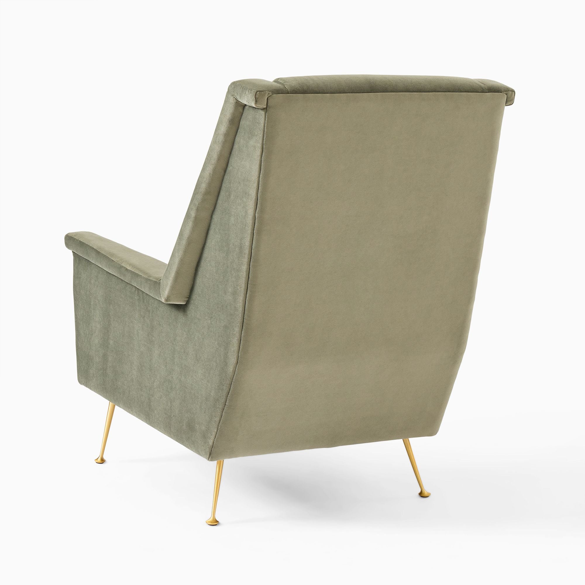 Kolerd High-Back Mid-Century Chair - Metal Legs