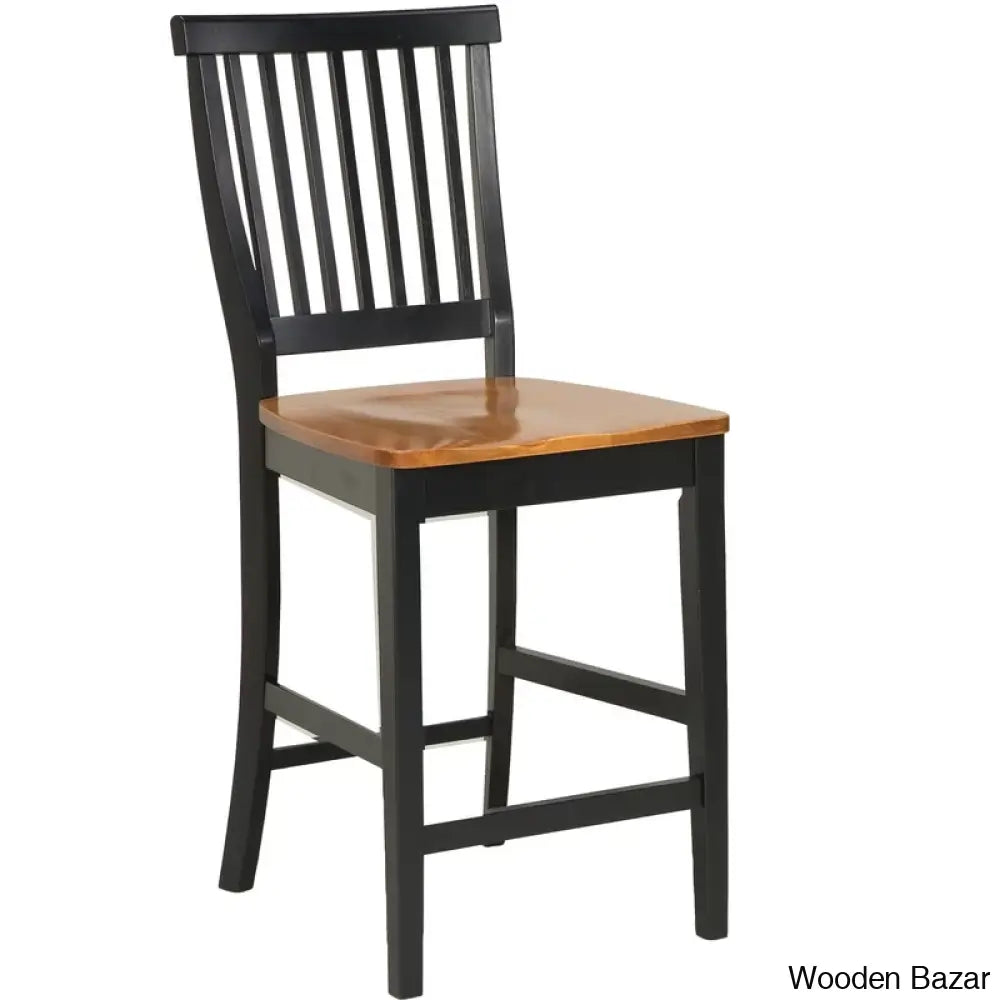 Carlousy Swivel Solid Wood Counter And Bar Stool