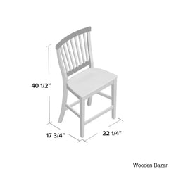 Carlousy Swivel Solid Wood Counter And Bar Stool