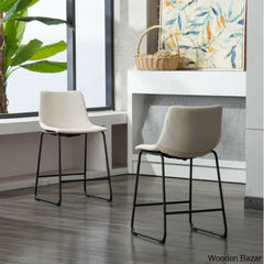 Carmelitas Swivel Upholstered Counter And Bar Stool With Metal Frame (Set Of 2)