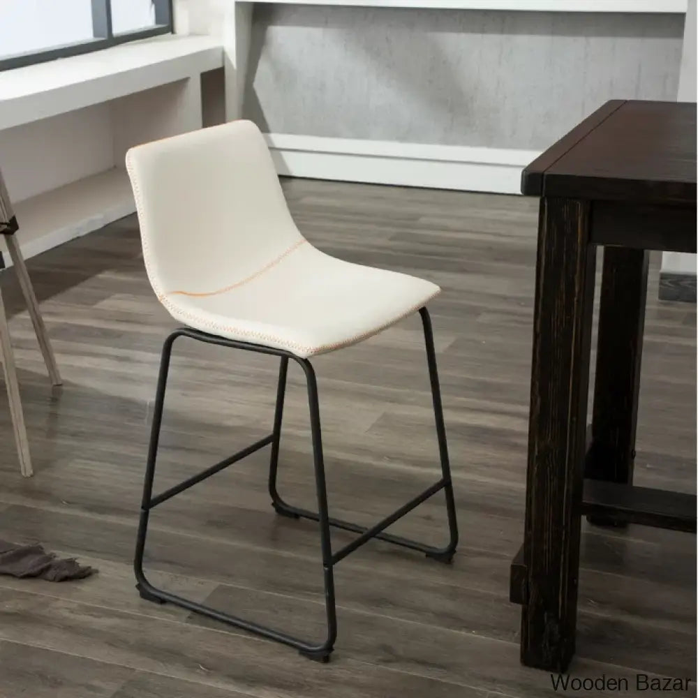 Carmelitas Swivel Upholstered Counter And Bar Stool With Metal Frame (Set Of 2)