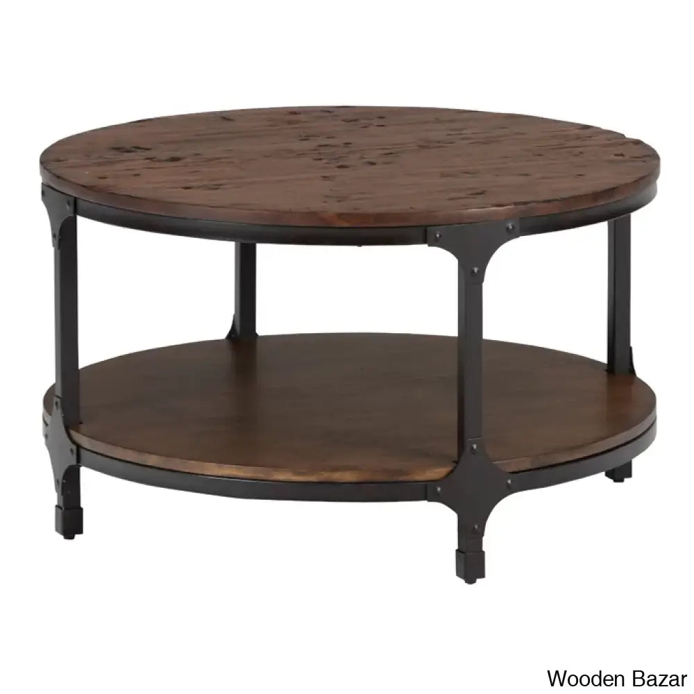 Carolyn Solid Wood Top Coffee And Center Table