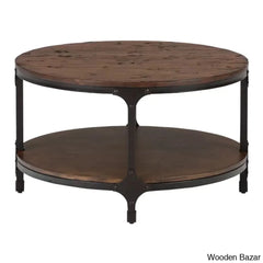Carolyn Solid Wood Top Coffee And Center Table