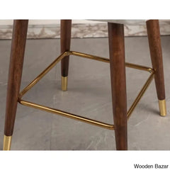 Carrazcox Upholstered Counter And Bar Stool With Solid Wood Frame (Set Of 2)