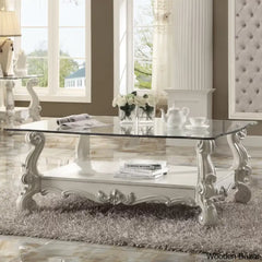 Carvajale Coffee And Center Table Bone White