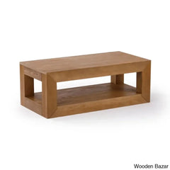 Casmeyl Premium Materials Floor Shelf 40.75’’ Coffee And Center Table With Storage