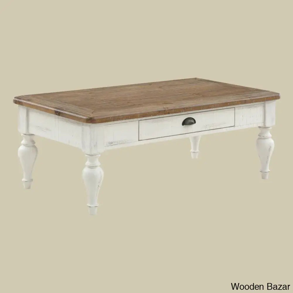 Casparn Coffee And Center Table White