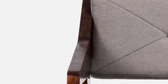 Grey 3-Seater Sofa With Premium Fabric - Wooden Bazar