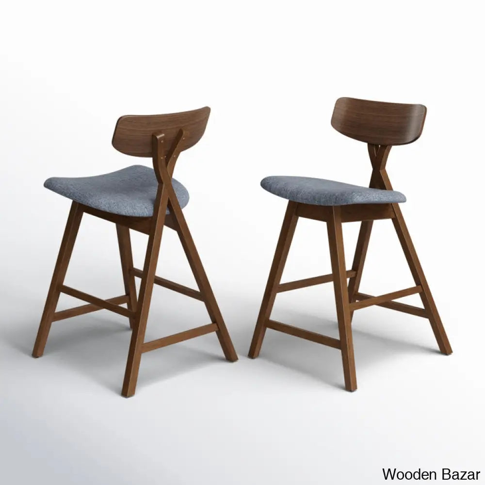 Catalina Swivel Upholstered 25.25’’ Counter Stool With Solid Wood Frame (Set Of 2) And Bar Stool