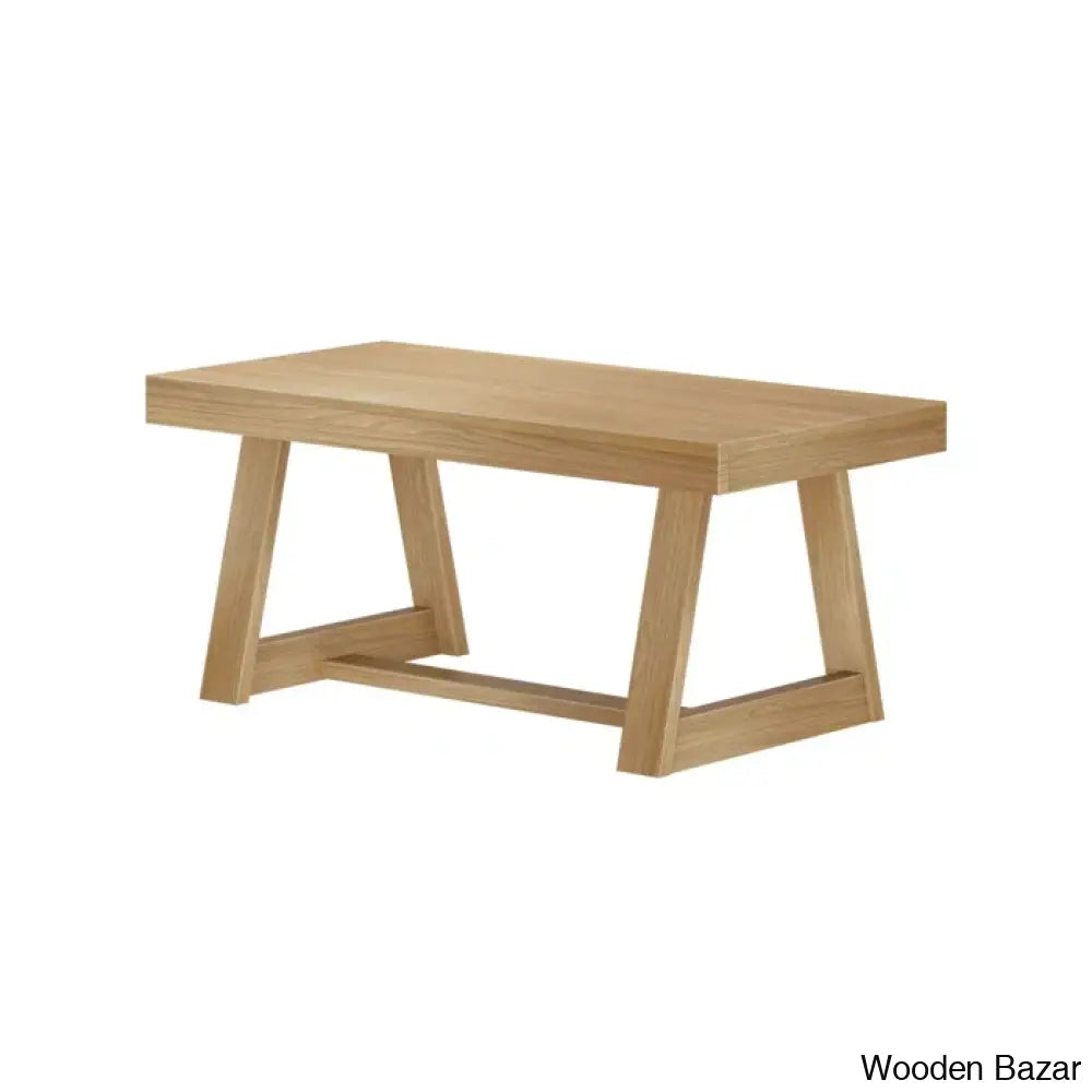 Cathelynec Solid Wood Coffee And Center Table