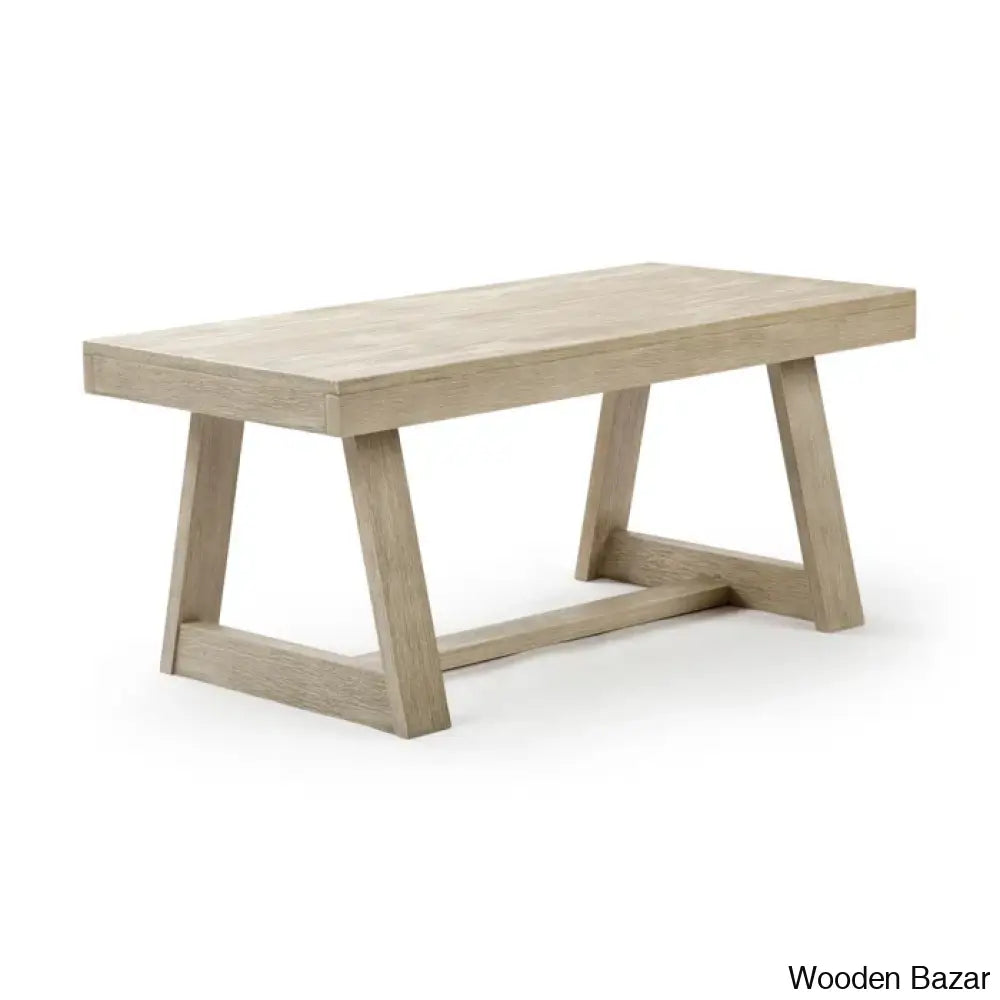 Cathelynec Solid Wood Coffee And Center Table