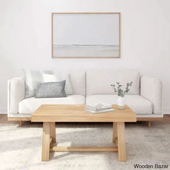 Cathelynec Solid Wood Coffee And Center Table