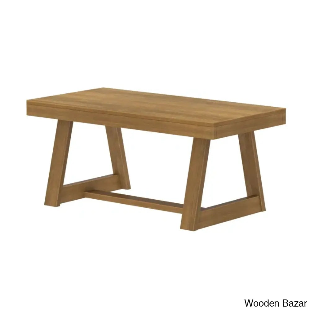 Cathelynec Solid Wood Coffee And Center Table