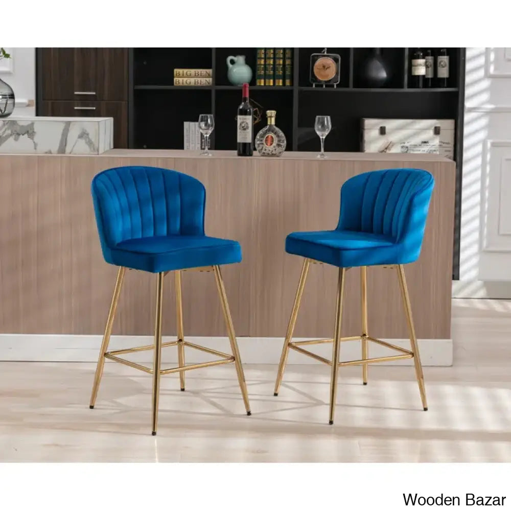 Cavillz Swivel Upholstered 25.5’’ Counter And Bar Stool With Metal Frame