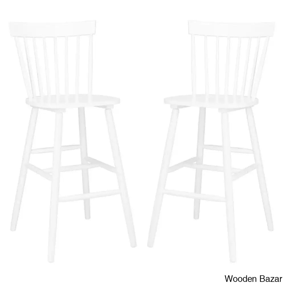 Ceriany Swivel Upholstered Counter And Bar Stool (Set Of 2)