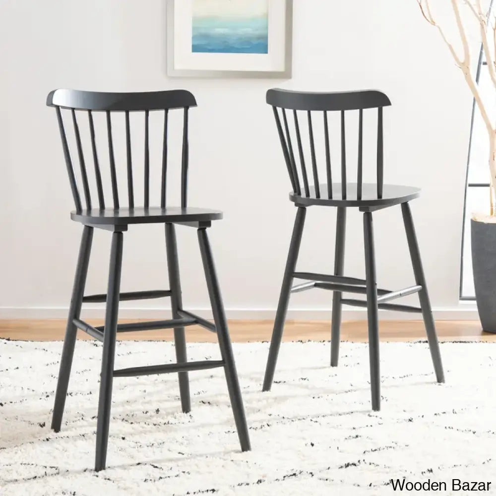 Ceriany Swivel Upholstered Counter And Bar Stool (Set Of 2)