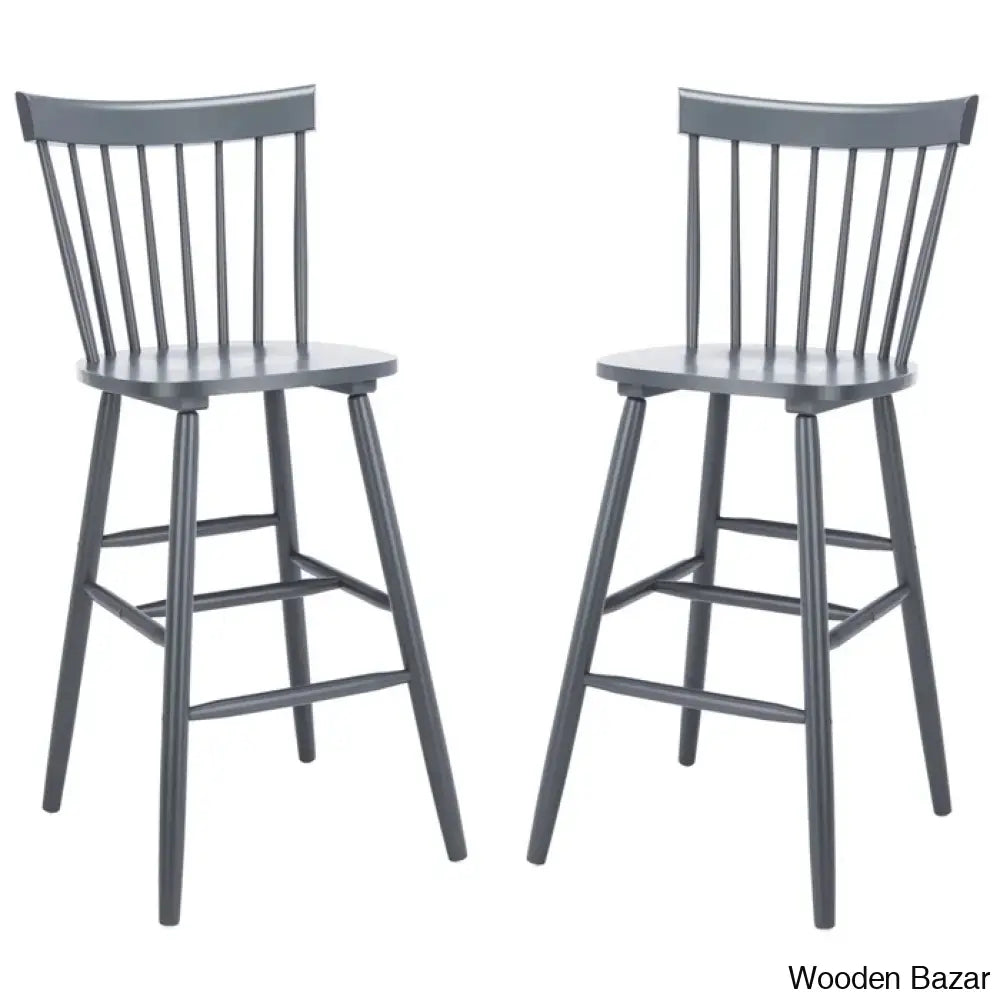 Ceriany Swivel Upholstered Counter And Bar Stool (Set Of 2)