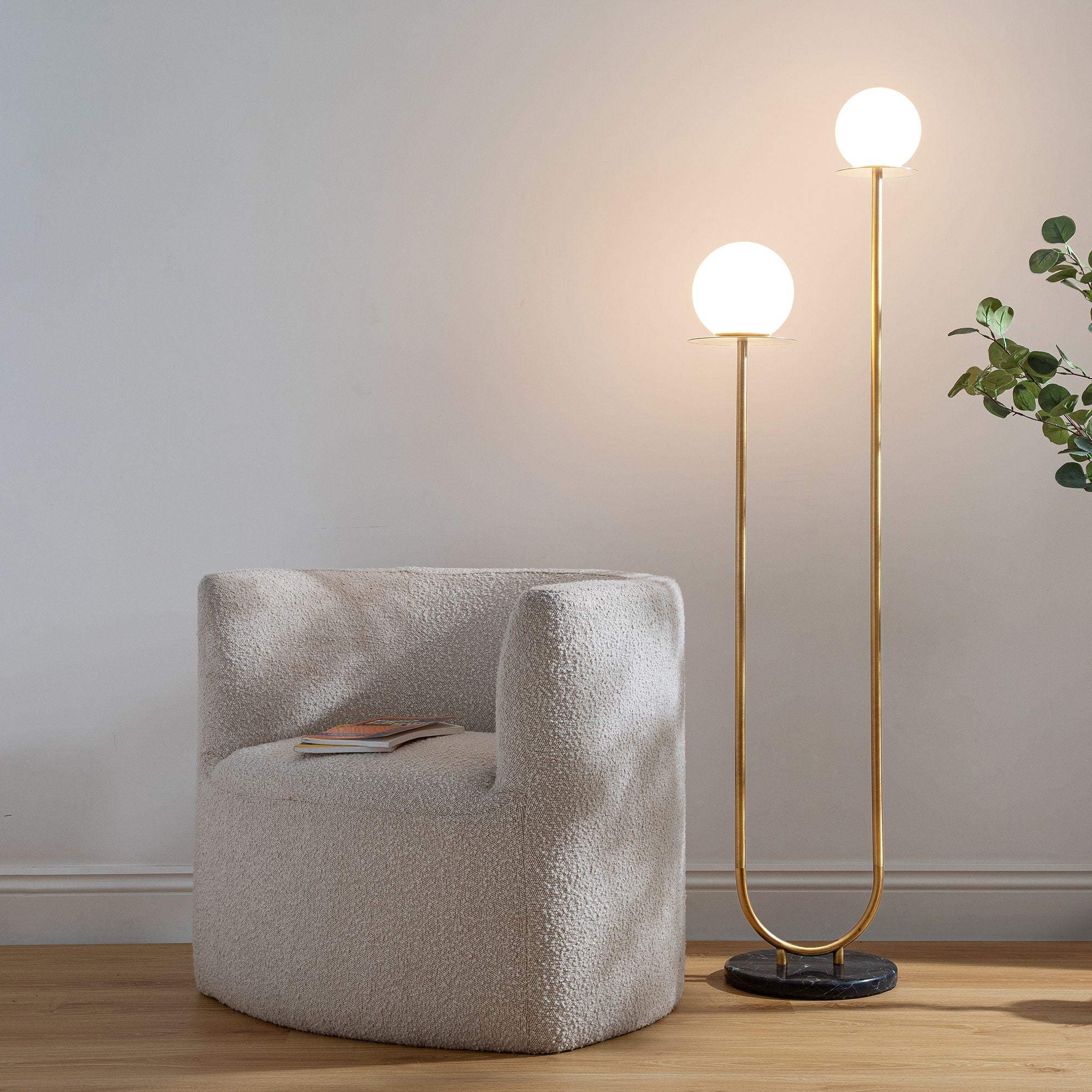 Uabix Rounded Chair - Wooden bazar