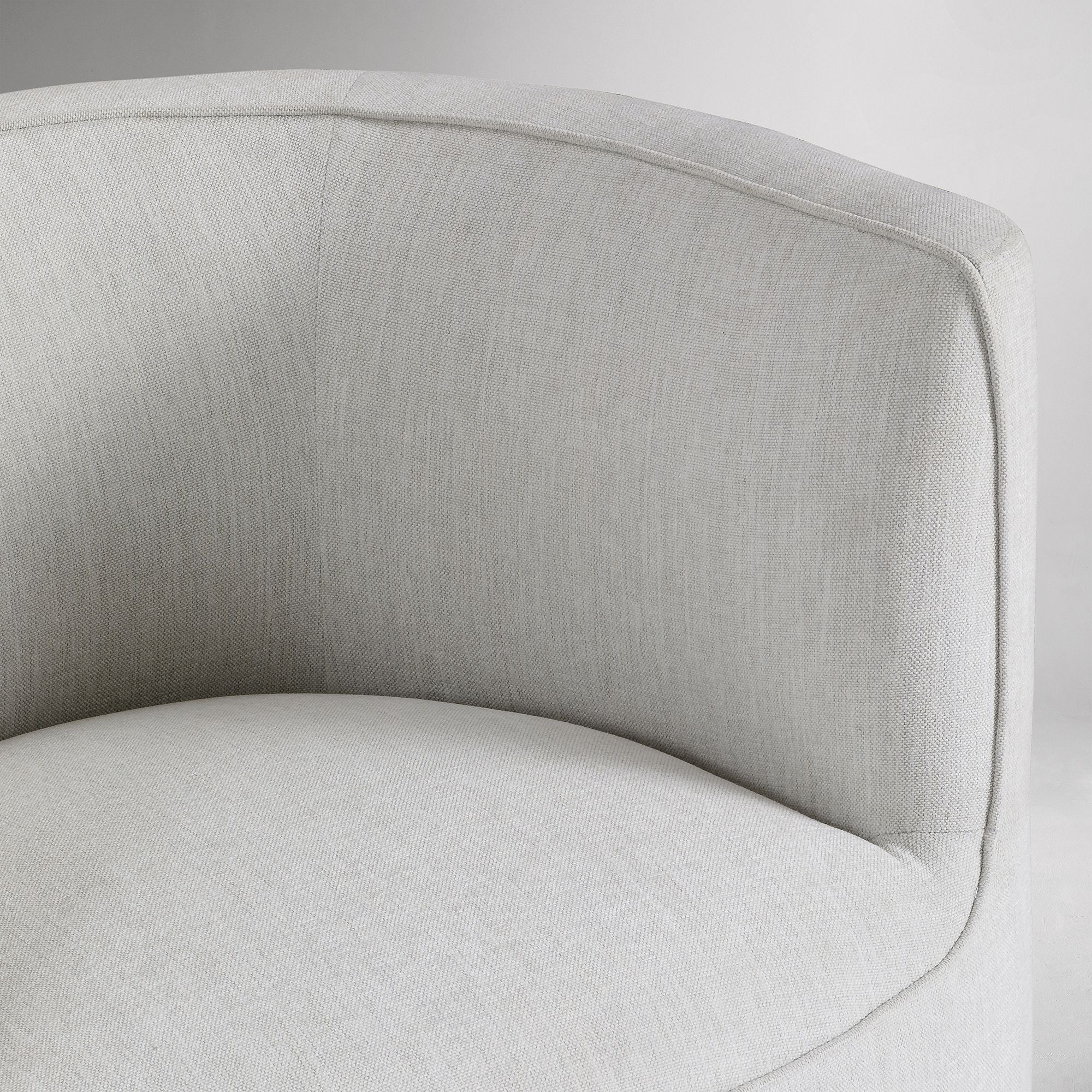 Parsite Rounded Swivel Chair - Wooden Bazar