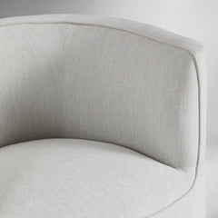 Parsite Rounded Swivel Chair - Wooden Bazar