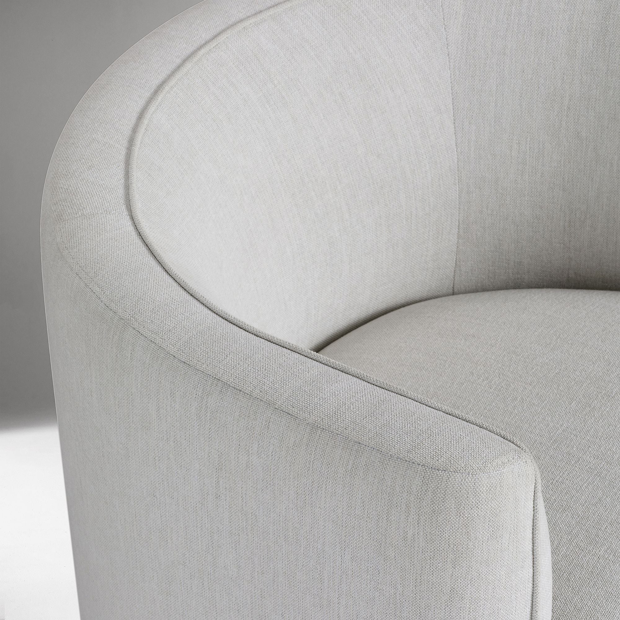 Parsite Rounded Swivel Chair - Wooden Bazar