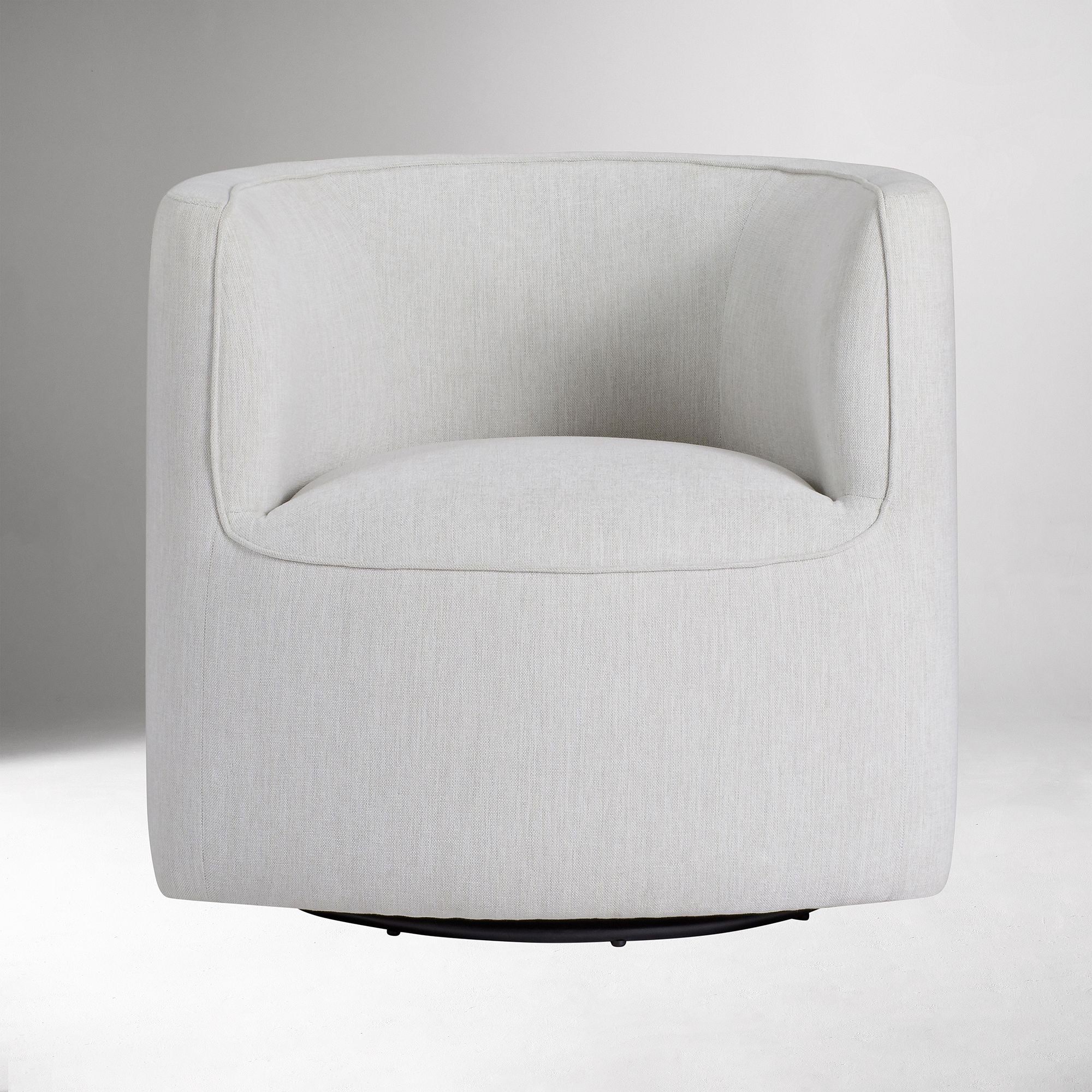 Parsite Rounded Swivel Chair - Wooden Bazar