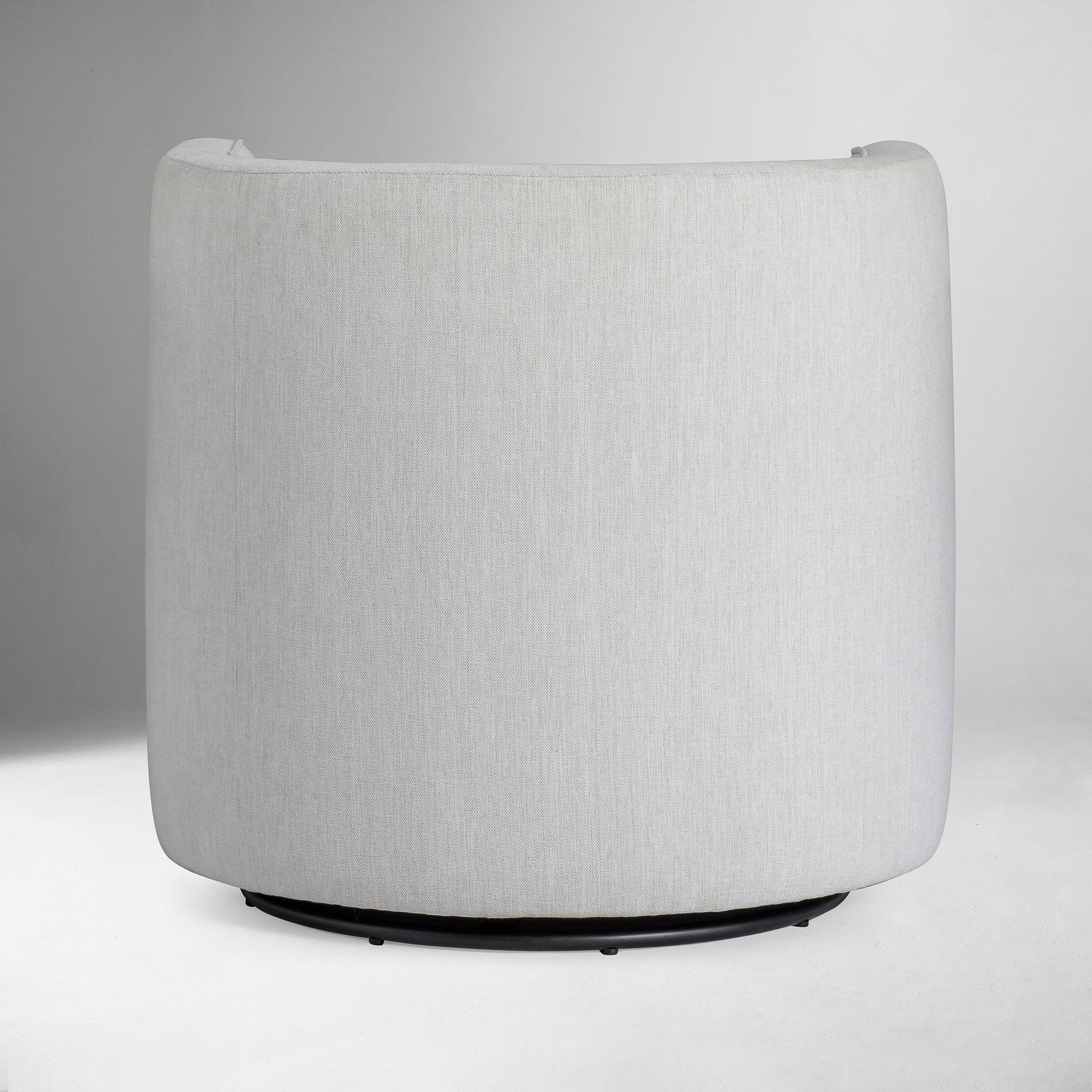 Parsite Rounded Swivel Chair - Wooden Bazar