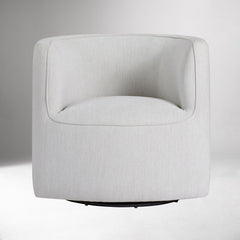 Parsite Rounded Swivel Chair - Wooden Bazar