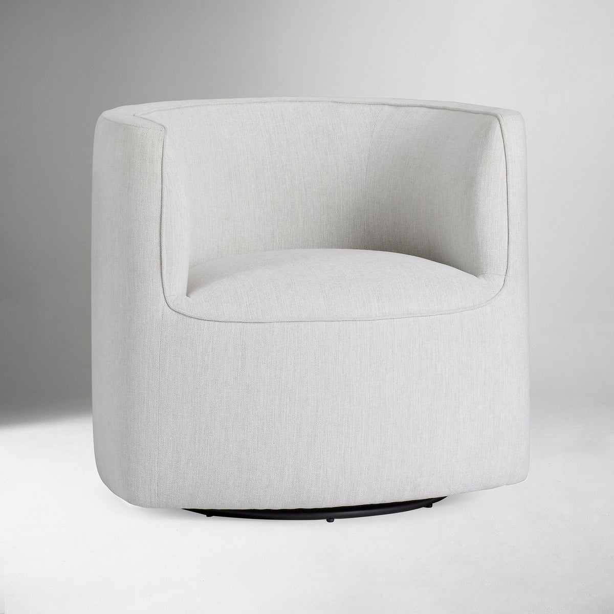 Parsite Rounded Swivel Chair - Wooden Bazar