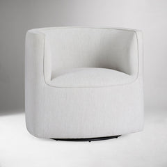 Parsite Rounded Swivel Chair - Wooden Bazar
