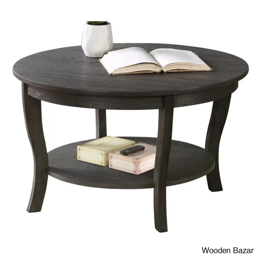 Chadwick 30’’ Coffee Table With Shelf And Center Table