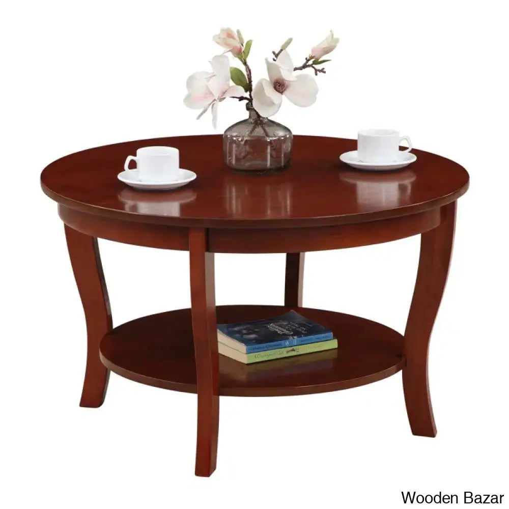 Chadwick 30’’ Coffee Table With Shelf And Center Table