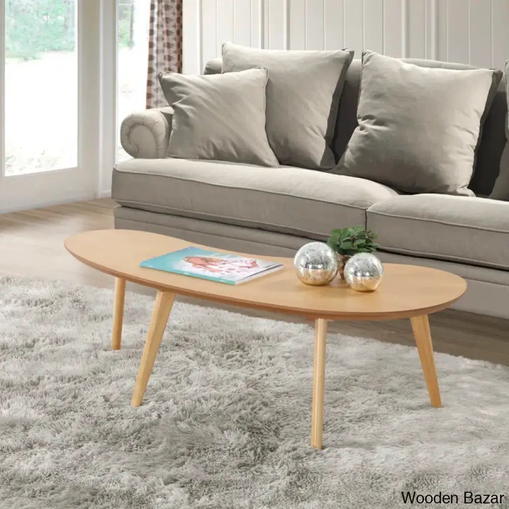 Chandrima Solid Wood Coffee Table And Center