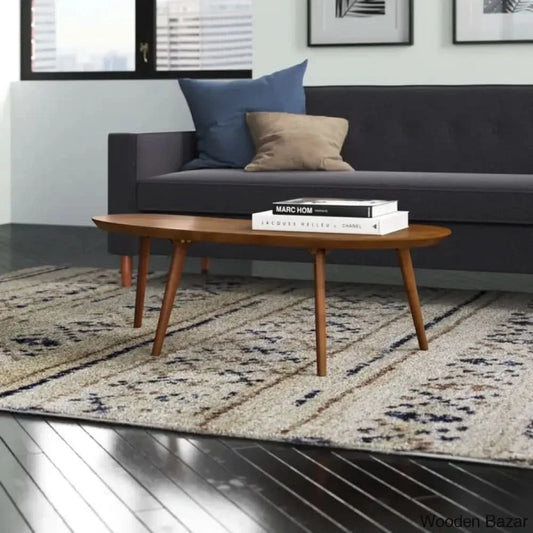 Chandrima Solid Wood Coffee Table And Center