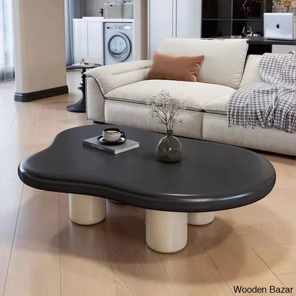 Chanstony Cloud Shape Modern 4 Legged Coffee And Center Table