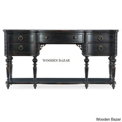 Glass Console table - Wood Table